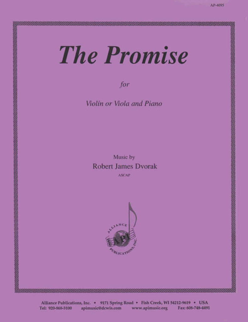 The Promise - Vln Or Vla-pno-solo